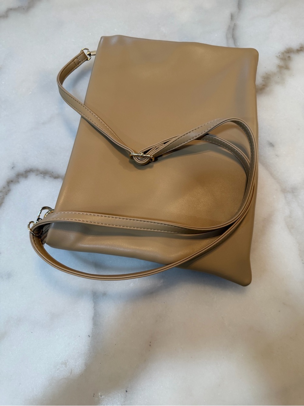 Anthropologie Woven Leather Crossbody - Taupe Beige - Picture 5 of 7